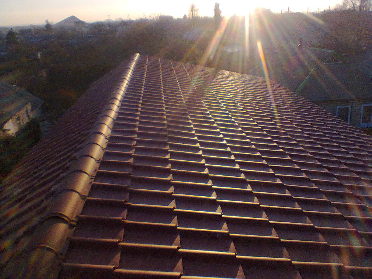 Металочерепиця KRON ( крон 400) 0,45 RAL 8017 "Blacy Pruszynski" - Зображення 6