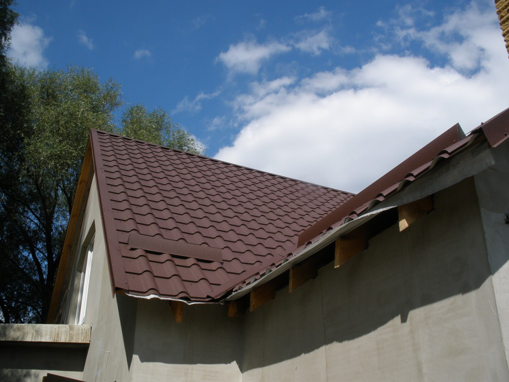 Металочерепиця KRON ( крон 400) 0,45 RAL 8017 "Blacy Pruszynski" - Зображення 5