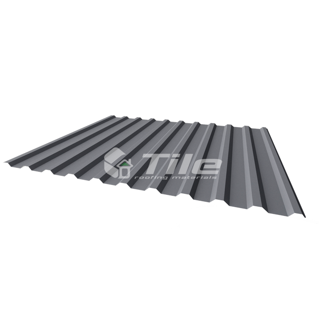 Профнастил для забору НС 14 0,45 мм глянець RAL 8017 "ТАЙЛ" Львів