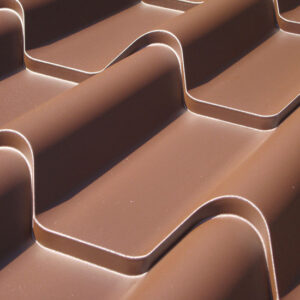 Металочерепиця "Ruukki Armorium" Rough matt  ⁇  0.5 mm  ⁇  RR 887  ⁇  коричневий  ⁇