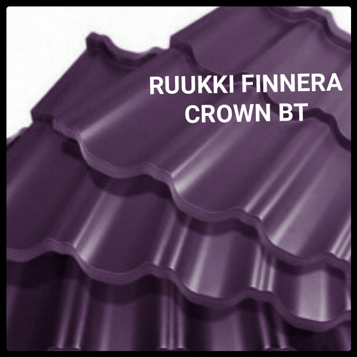 Модульна черепиця ⁇ Ruukki Finnera ⁇ Crown BT ⁇ RR 23 ⁇ - Зображення 3