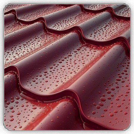 Металочерепиця Ral 8017 (коричнева) РЕ 0,45 мм/"Тектум С" - Зображення 7