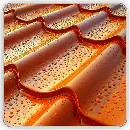 Металочерепиця Ral 8017 (коричнева) РЕ 0,45 мм/"Тектум С" - Зображення 9