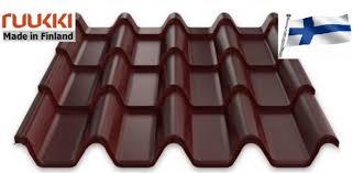 Металочерепиця "Ruukki Armorium" Rough matt ⁇ 0.5 mm ⁇ RR 887 ⁇ коричневий ⁇ - Зображення 4