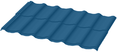 Металочерепиця синя 5005 — 0,45 мм Італія - Зображення 4