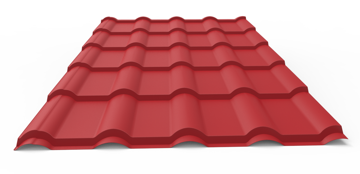 Металочерепиця Мюнхен RAL 3011 0,45 мм глянець Китай, від Арсенал центр - Зображення 3