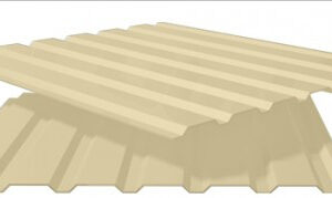 Профнактил Тектум-С, стіновий ПС-20 0,45 мм RAL 1015 — бежевий глянець метал Китай