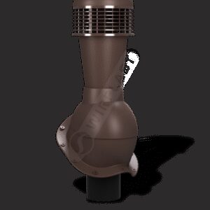 Кровільний вентиляційний вихід Wirplast Perfekta T 53 з механічним вентилятором 150 мм Коричневий 8017