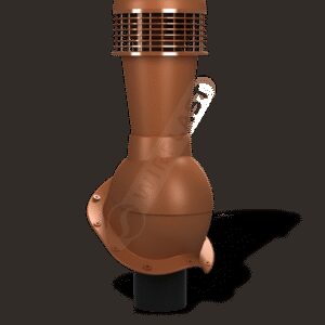 Кровільний вентиляційний вихід Wirplast Perfekta T 53 з механічним вентилятором 150 мм Коричневий 8017 Мідно-коричневий 8004