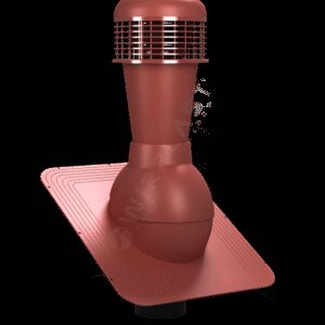 Вентиляційний вихід WirPlast Standard K42 з електровентилятором 110 мм Коричневий 8017 Червоний 3009