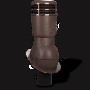 Вентиляційний вихід WirPlast Normal K24 утеплений Ø 110 мм Сірий 7046 Коричневий 8017