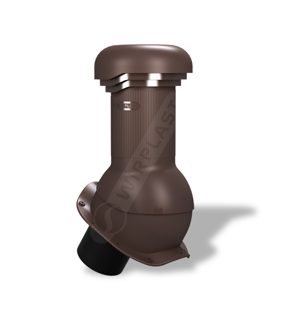 Вентиляційний вихід W-13 Wirovent Perfekta R Pro Ø 125 мм ⁇ Wirplast ⁇ Коричневий 8017