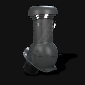 Вентиляційний вихід W-13 Wirovent Perfekta R Pro Ø 125 мм ⁇ Wirplast ⁇ Чорно-сірий 7021