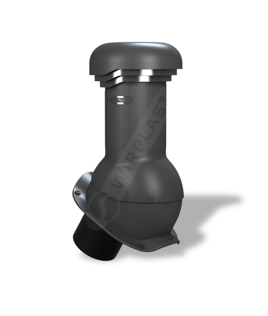 Вентиляційний вихід W-13 Wirovent Perfekta R Pro Ø 125 мм ⁇ Wirplast ⁇ Чорно-сірий 7021