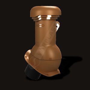 Вентиляційний вихід W-13 Wirovent Perfekta R Pro Ø 125 мм ⁇ Wirplast ⁇ Глиняний коричневий 8003