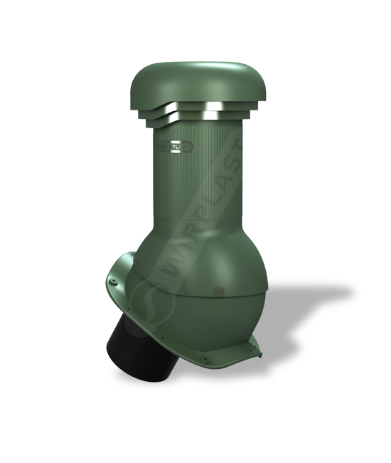 Вентиляційний вихід W-13 Wirovent Perfekta R Pro Ø 125 мм ⁇ Wirplast ⁇ Хромовий зелений 6020