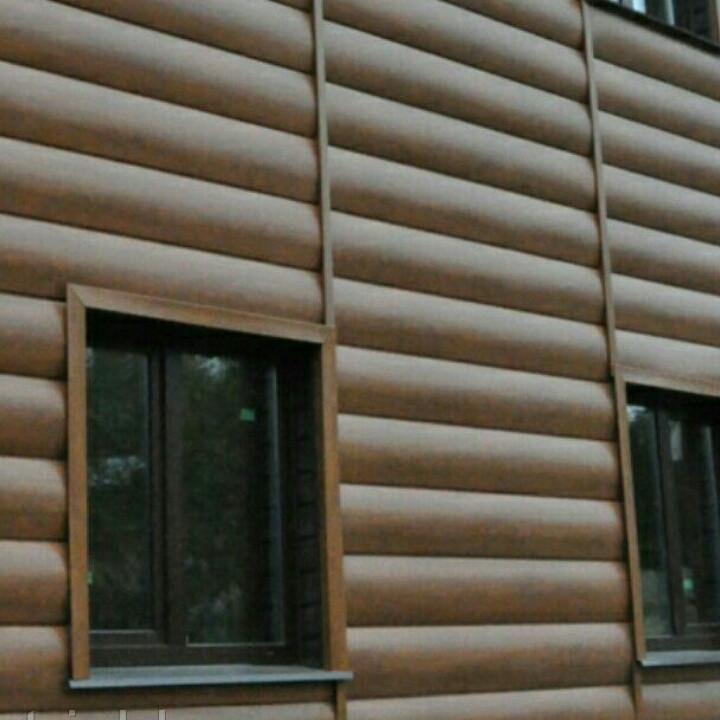 Металческий сайдинг Блок Хаус Термастіл морений дуб 0,4 мм Південна Корея . - Зображення 6