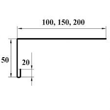 L планка для покрівлі (50*150) Ruukki 0.5 PE. - Зображення 2