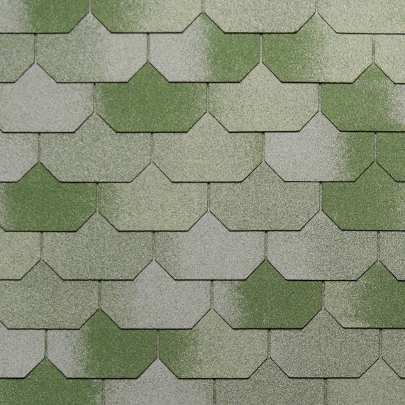 Бітумова черепиця — Tegola Liberty зелений камінь