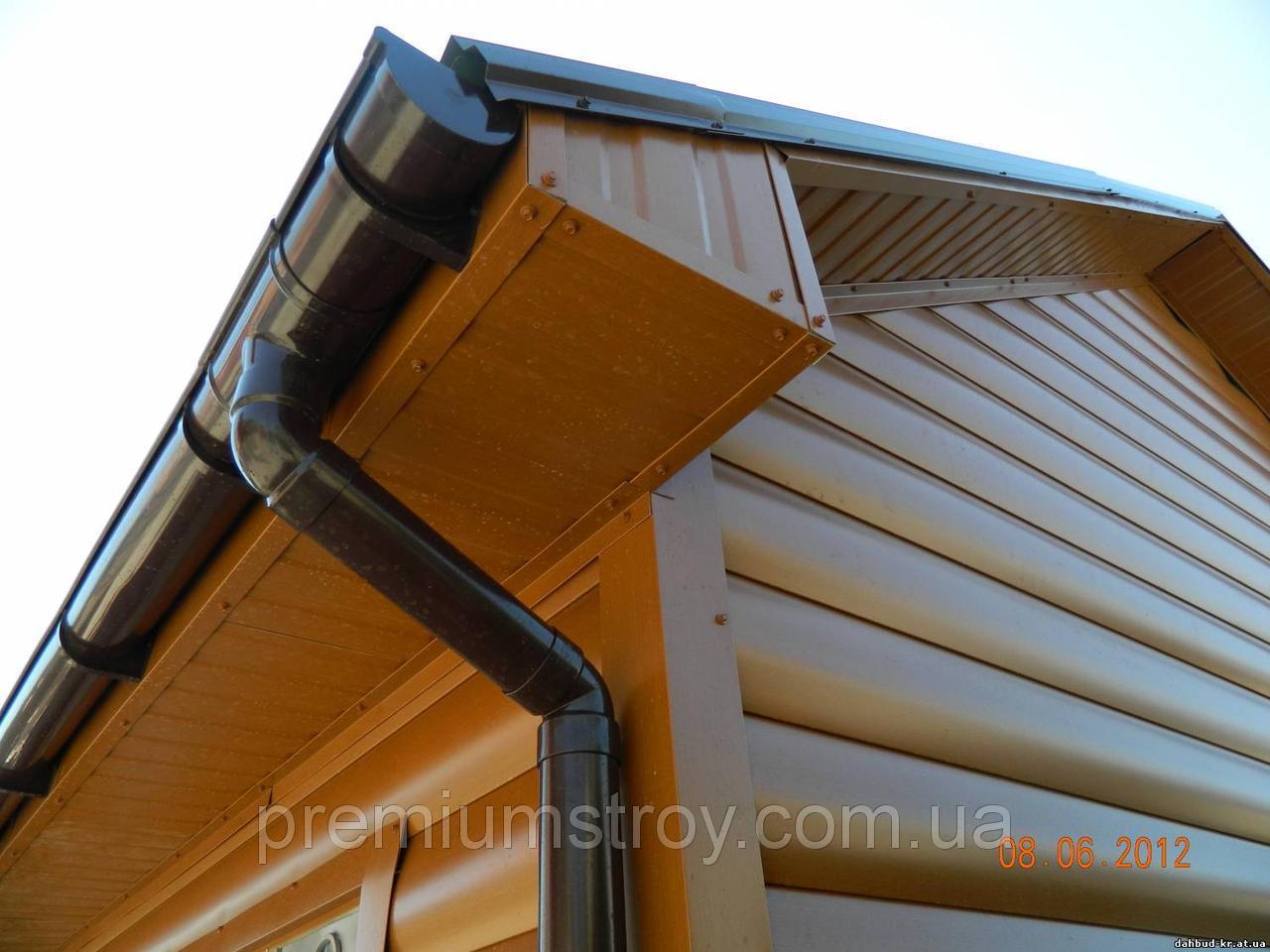 Металосайдинг Блок-хаус марокканський горіх Printech 0,4 мм Термастил Китай - Зображення 5