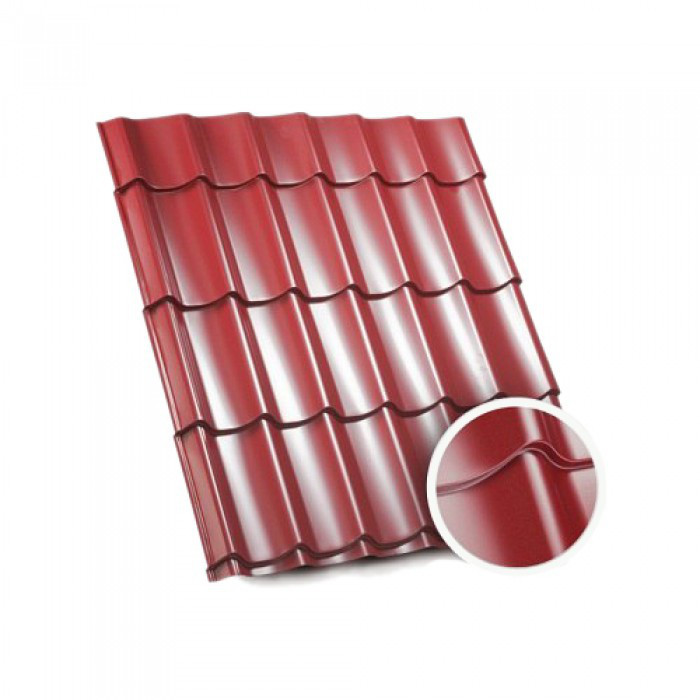 Металочерепиця Diament D-23, 0.453 мм 1180*1200 матове покриття. - Зображення 4