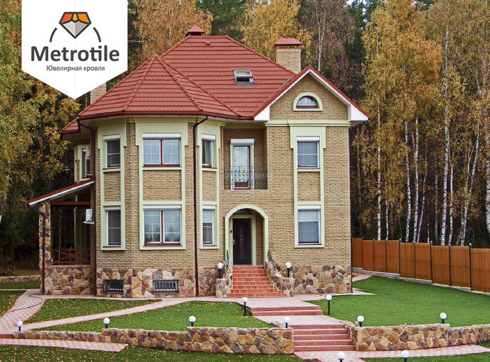 Композитна черепиця Metrotile (Метротайл) Red - Зображення 7