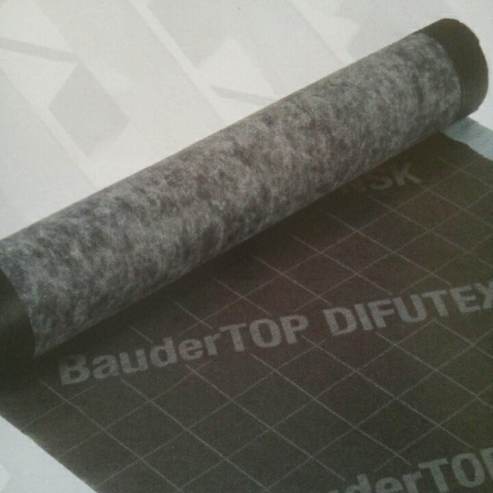 Баудер ТОП ДИФУТЕКС НСК додаткова гідроізоляція покрівлі з бітумної черепиці - Зображення 4