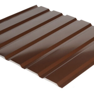 Профнактил фасадний, стіновий С-18 (колір 8017 — коричневий, глянець) метал Китай