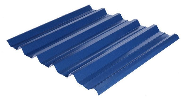 Профнактил несе Мегасіті, з великою хвилею НС-44 (колір 5005 — синій, глянець) метал Китай 0,4 мм