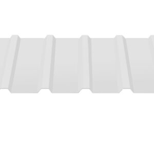 Профнастил покрівельний С-18 колір 9003 — білий, глянець 0.4 мм метал Китай