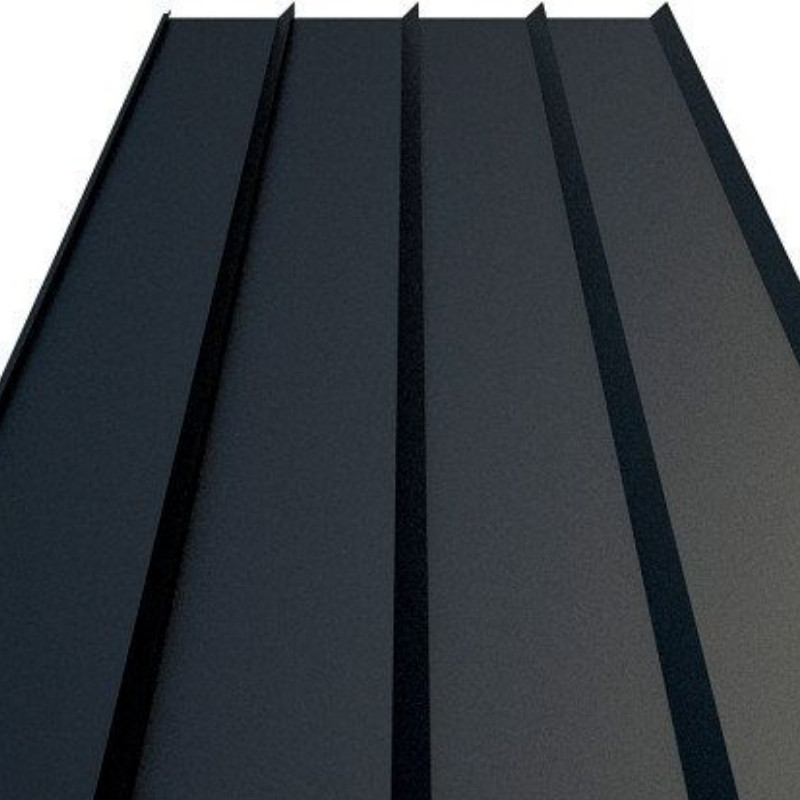 Фасадні металеві панелі Сіті 0,5 мм Польща RAL 7024 matt завод Термастил - Зображення 2