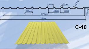 Фасад із профнастилу з 10 під дерево горіх 1170 мм ширина аркуша - Зображення 2