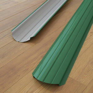 Штакетний паркан ТАЙЛ напівкруглий металевий планка 10.5 см*100 см