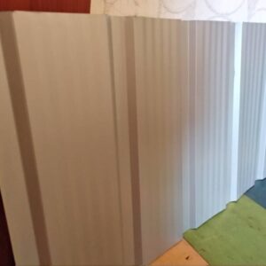 Профнактил з 14 з мікрорибером, Термастил 0,45 мм Китай Ral 9006 silver срібло