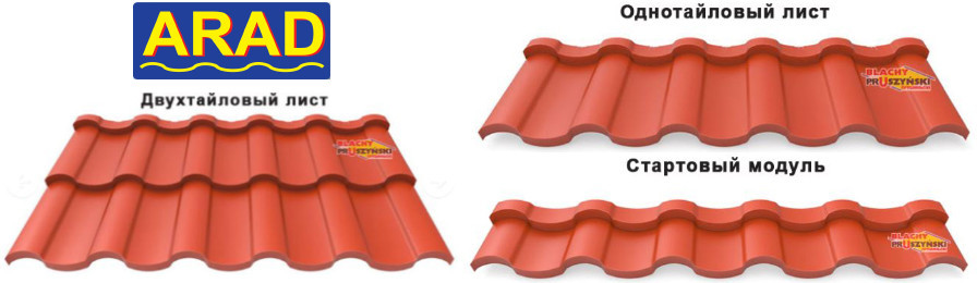 Металочерепиця ARAD Classic PEMA 0.5 мм — Blachy Pruszynski - Зображення 6