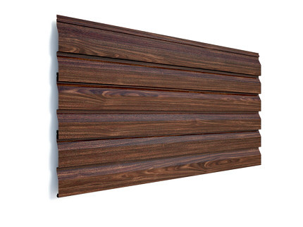 Металосайдинг Корабельна дошка - Дуб Венге Структурний 0,4 мм ( Китай) - Зображення 7