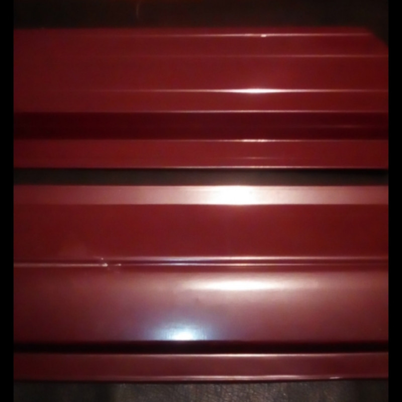 Штакетник RAL-3005 Напівкруглий діаметр 10.5 см ДахСервіс. - Зображення 2