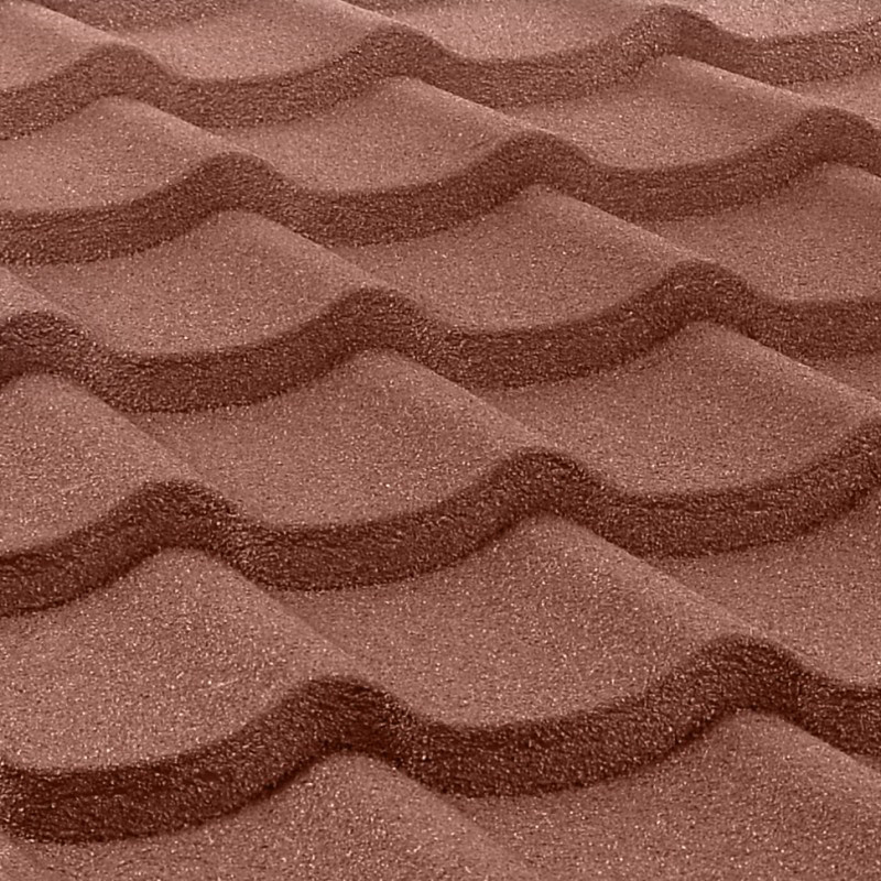 Композитна металочерепиця QueenTile Standard Rosso 6-тайловий лист - Зображення 6