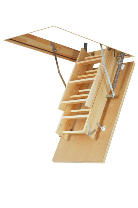 "Fakro Smart LWS" (70*130*305) Чорна Дерев'яна Драбина - Зображення 2