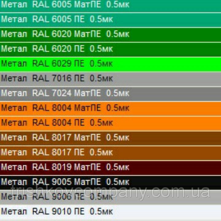 Листок з полімерним покриттям RAL 8017 0,45 мм Глянець - Зображення 8