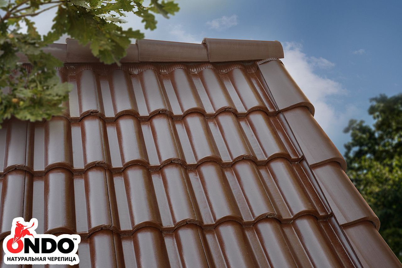 Натуральна черепиця ONDO Marron (ОНДО коричневий) - Зображення 4