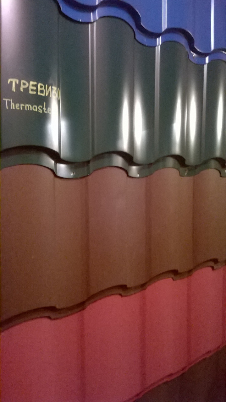 Металочерепиця Trevizo (Тревізо) 0,5 мм Ral 6020 матова Україна. - Зображення 3