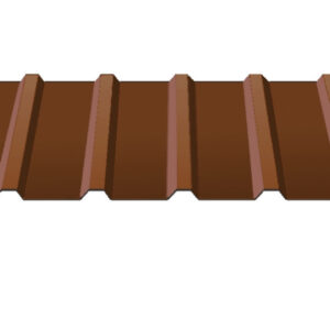 Профнактил покрівельний С-18 (колір 8017 — коричневий, глянець) метал Китай