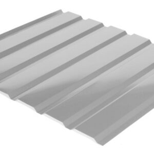 Профнактил фасадний, стіновий С-18 (колір 9006 — сріблястий, глянець) метал Китай