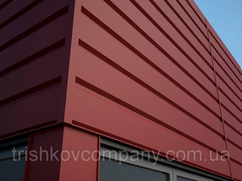 Металосайдинг фасадні панелі "Комплект". 0.45 мм, Італія Arvedi, РЕ-полієстер