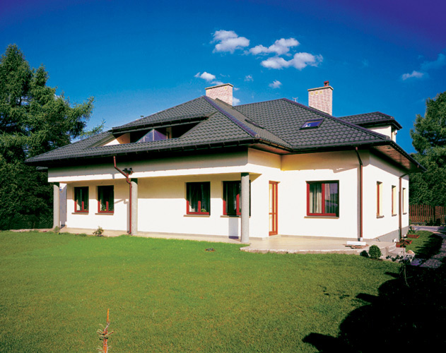 Металочерепиця Blachy Pruszynski szafir 0.45 мм РЕMA RAL 8017 - Зображення 7