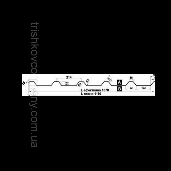 Профнастил Blachy Pruszynski покрівельний T - 35 Е - 0,7 мм Алюмоцинк - Зображення 5