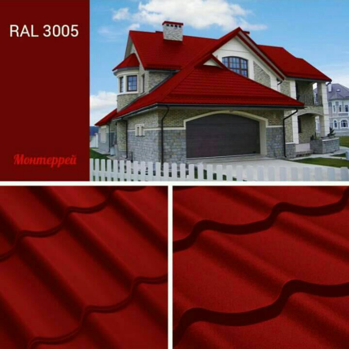 Ruukki Monterrey, Металочерепиця фінська 0,5 мм, Crown BT Ruukki 40 - Зображення 8