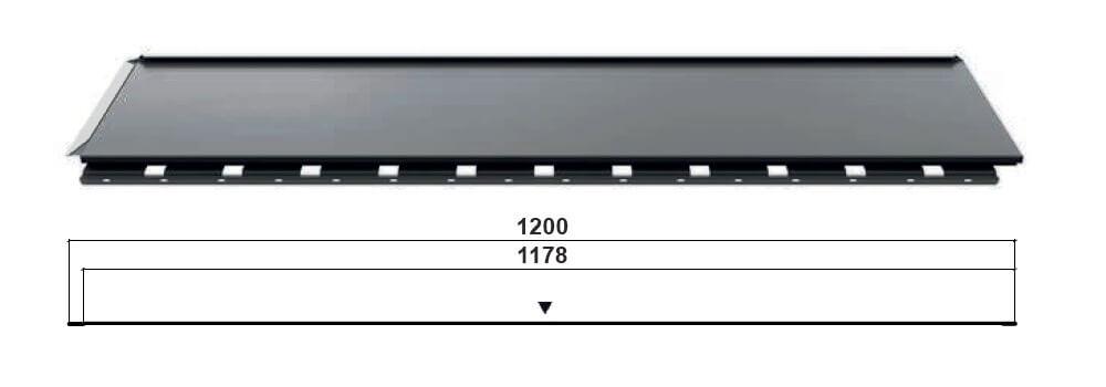 Модульна плоска черепиця Ruukki Hyygge RR — Н2Н мокрий асфальт - Зображення 6