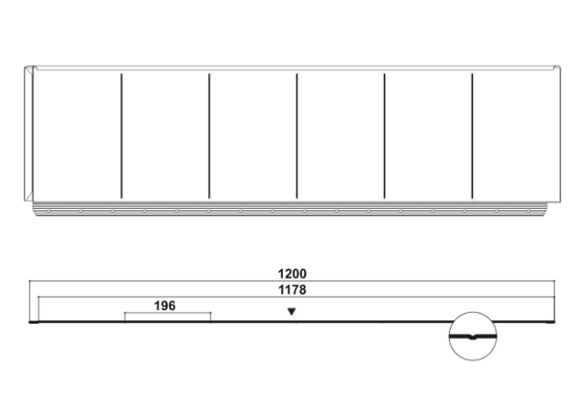 Модульна плоска черепиця Ruukki Hyygge RR — Н2Н мокрий асфальт - Зображення 7